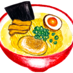 しおラーメンのイラスト