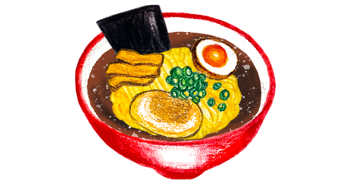 しょうゆラーメンのイラスト