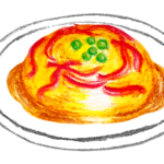 天津飯のイラスト