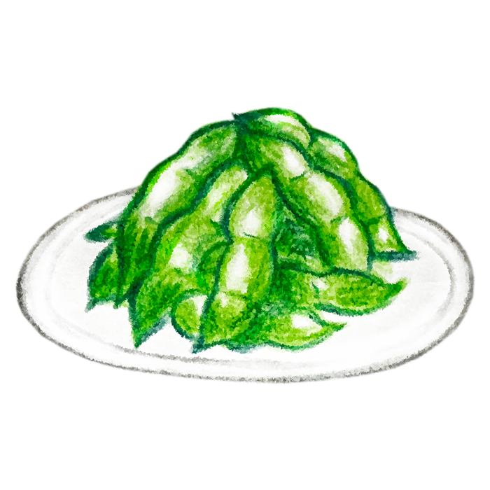 枝豆のイラスト