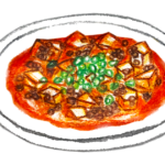 麻婆豆腐のイラスト