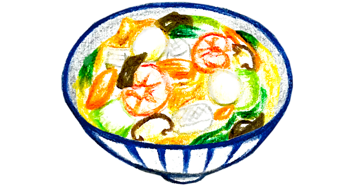 中華丼のイラスト