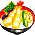 天丼のイラスト