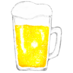 生ビールのイラスト