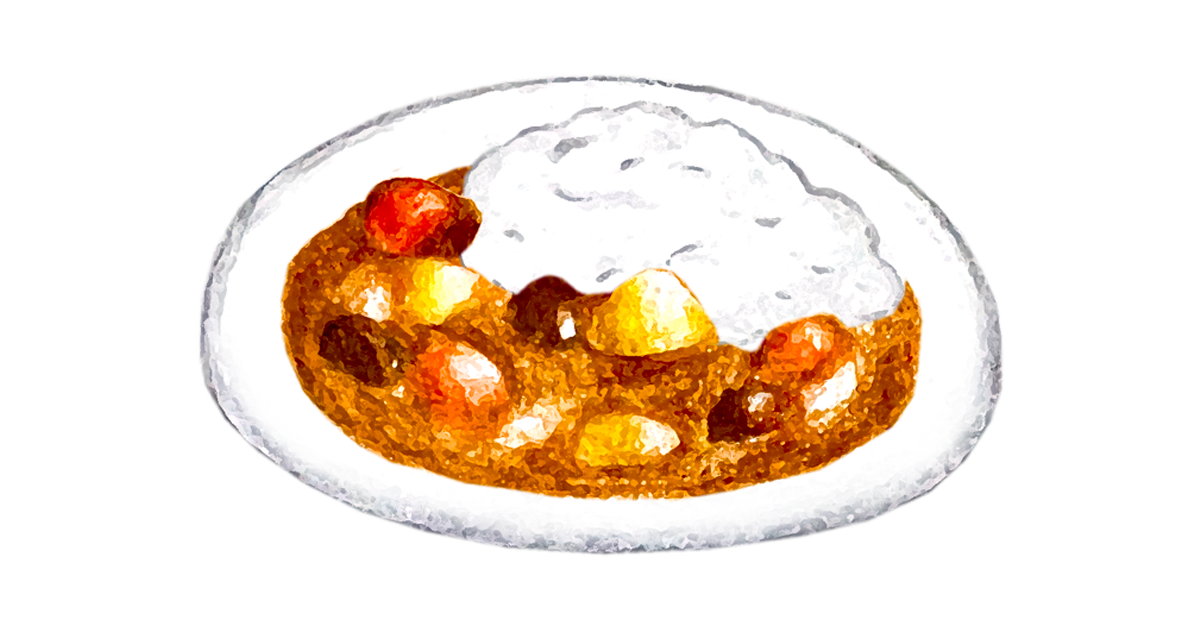 カレーライスのイラスト