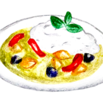 グリーンカレーのイラスト