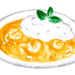 ココナッツカレーのイラスト