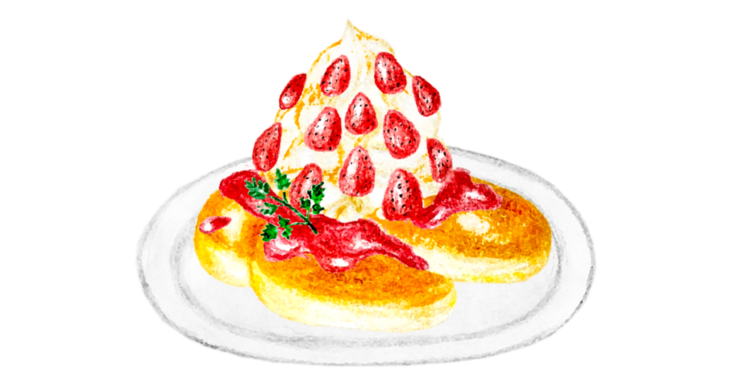 ストロベリーパンケーキ